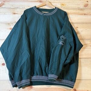 North End Golf Windbreaker Pullover Treetops Resort  Melling‎ Outing Green Large